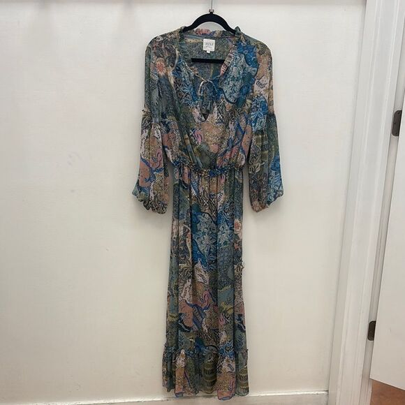 Elegant Multicolor Misa Los Angeles Maxi Dress - Picture 2 of 7